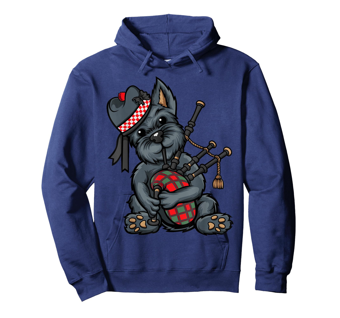 Funny Tartan Day Scottish Terrier Bagpipe T-Shirt