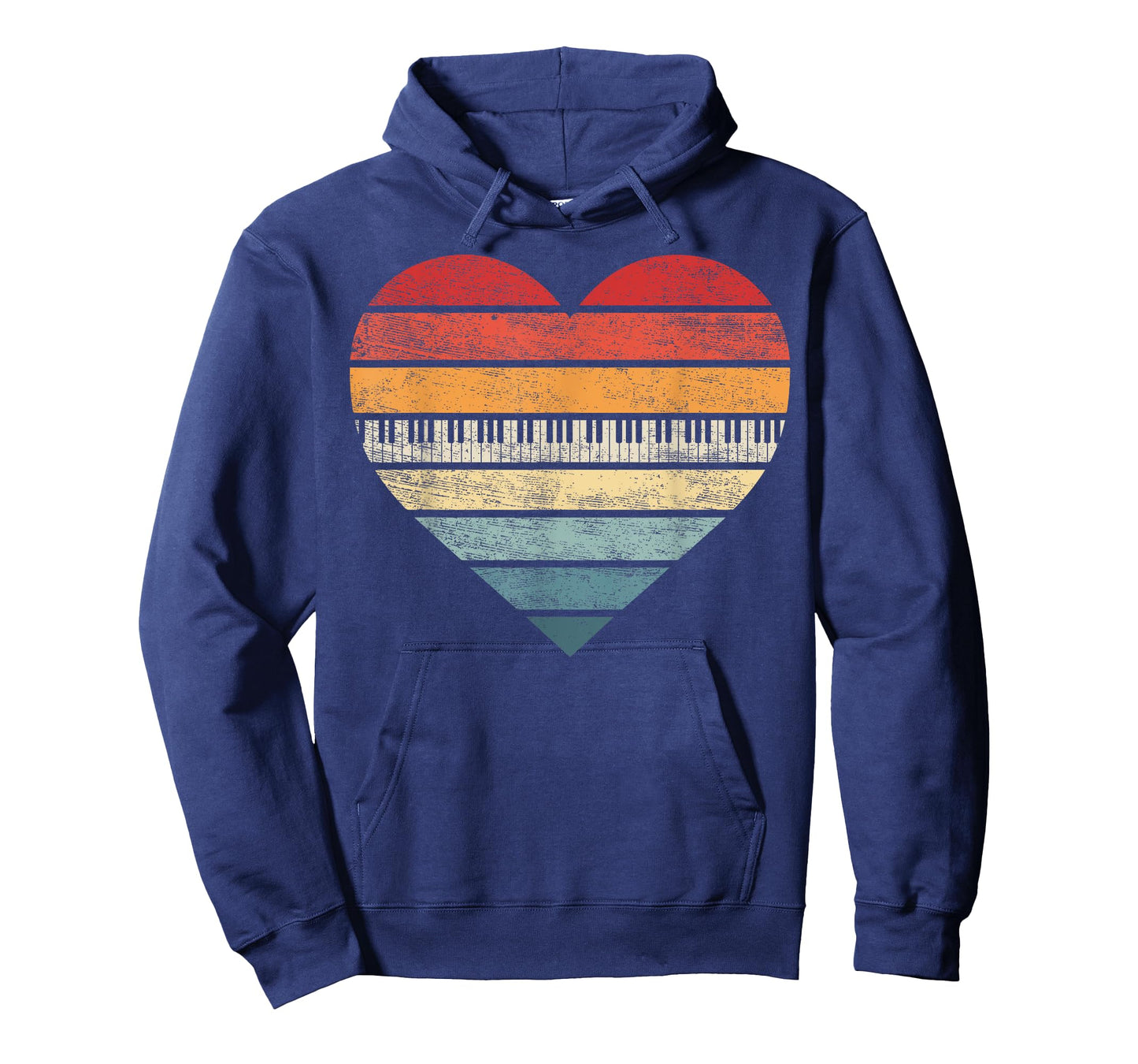 Pianist Gifts Retro Sunset Piano Keyboard Player Teacher T-Shirt