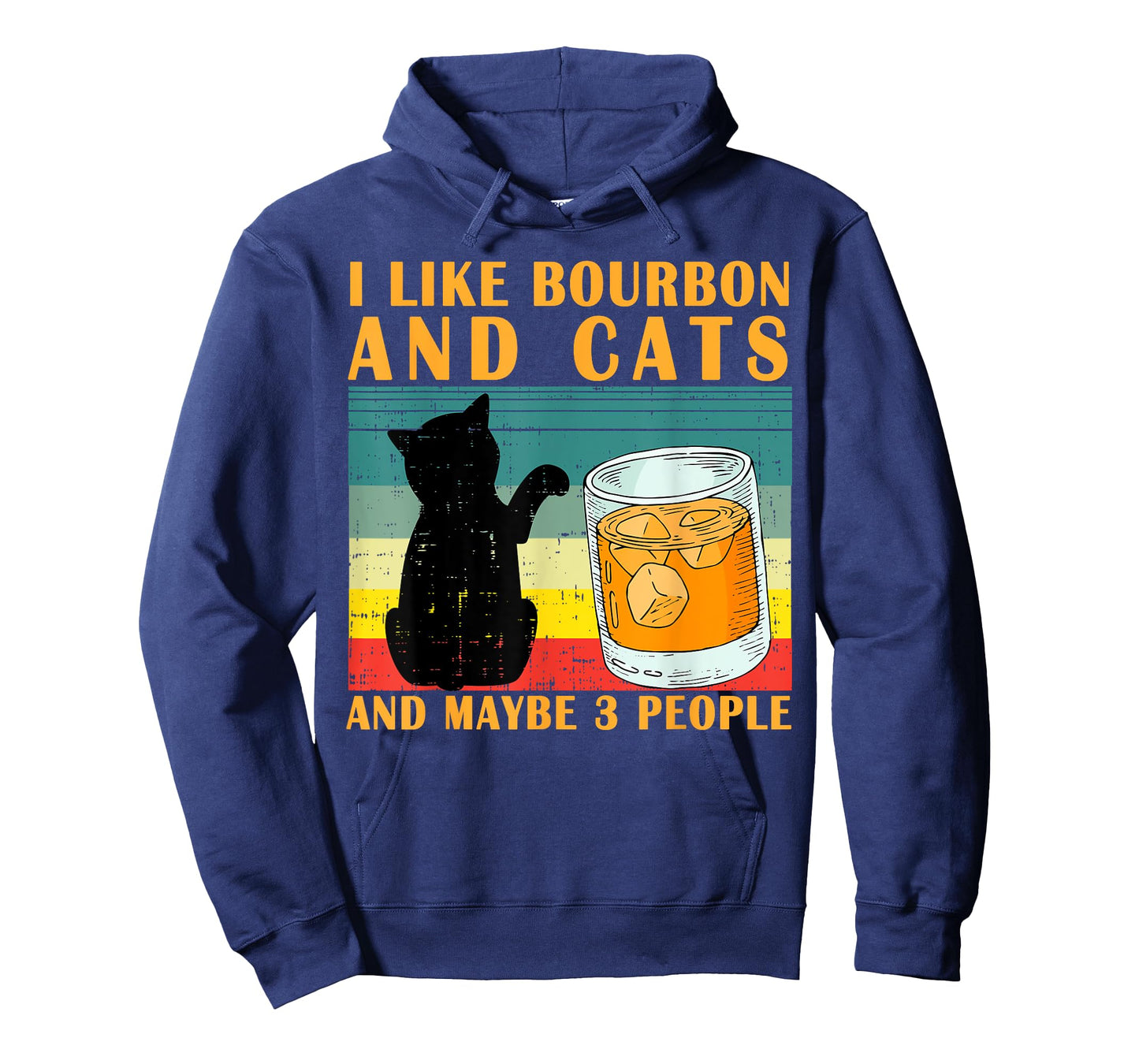 I like bourbon and Cats and maybe 3 people gift T-Shirt