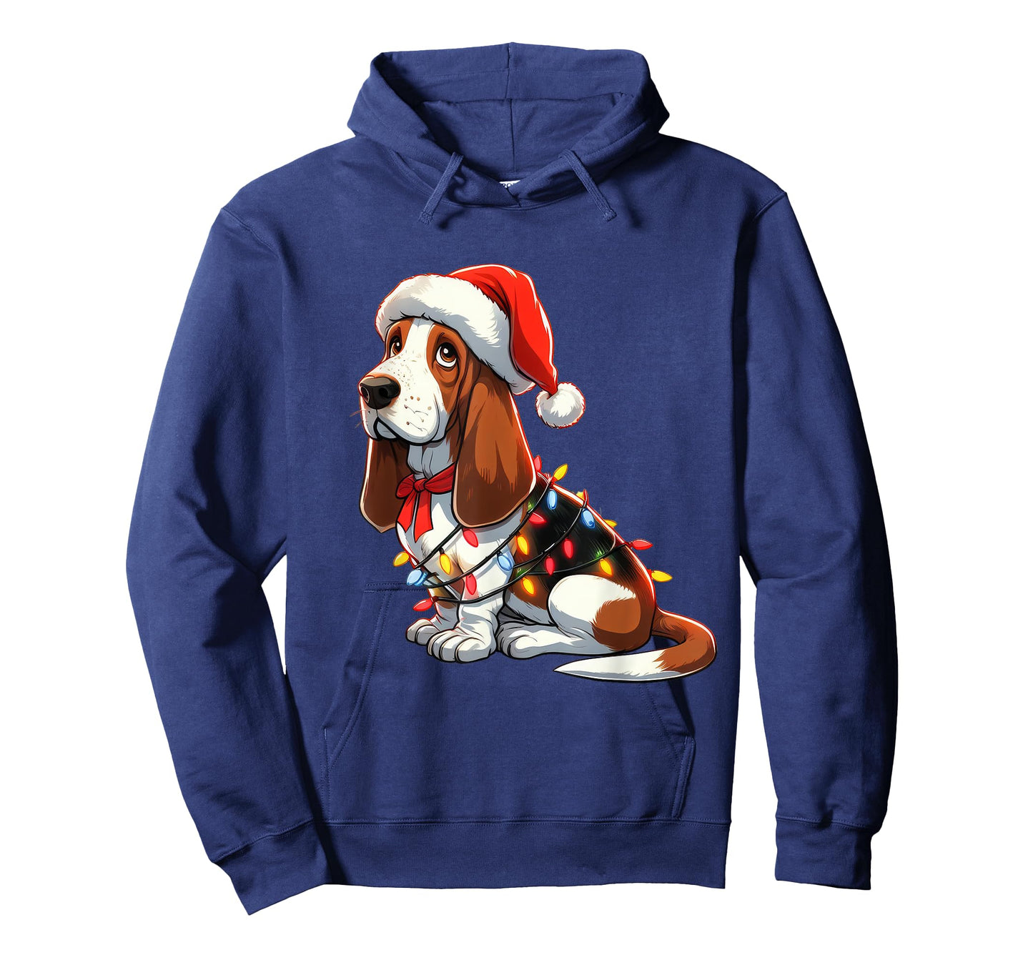 Basset Hound Christmas Costume Santa For Lover Dog T-Shirt
