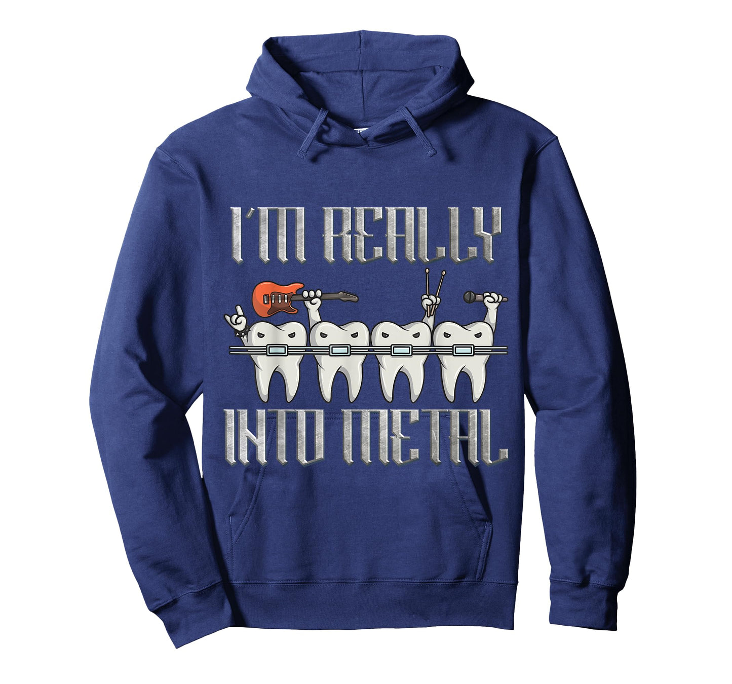 Orthodontist I'm Really Into Heavy Metal Funny Rockin Braces T-Shirt