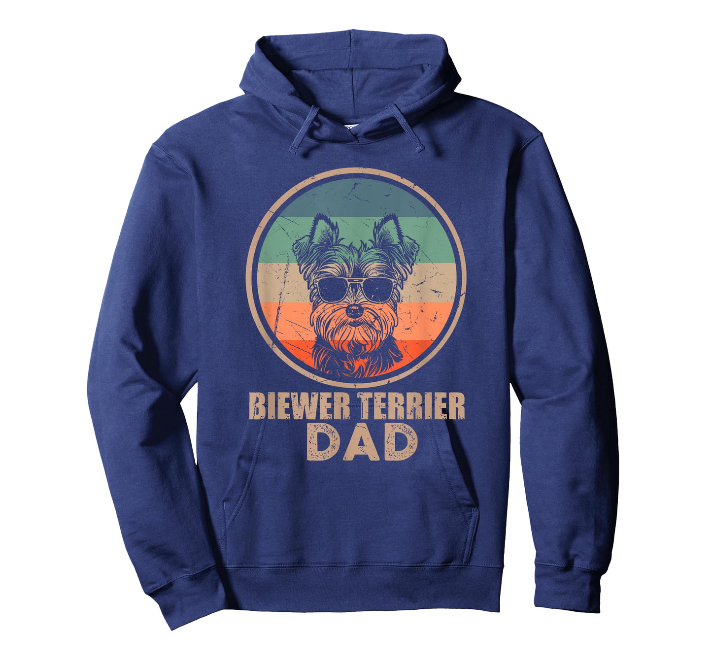 Vintage Biewer Terrier Dog Dad Gifts for Men Dog Lover Xmas T-Shirt