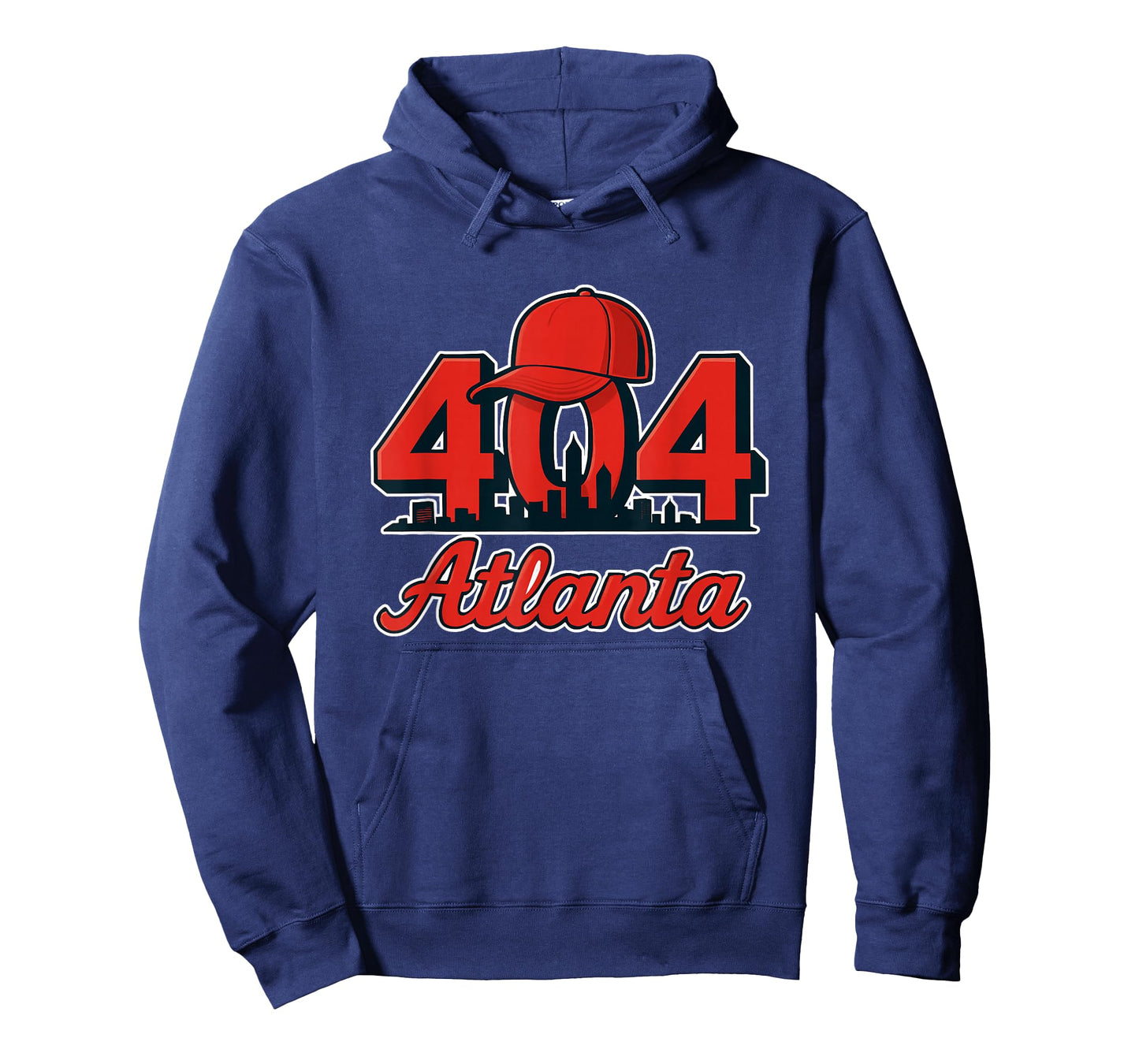 Atlanta 404 Red Hat Skyline Hometown T-Shirt