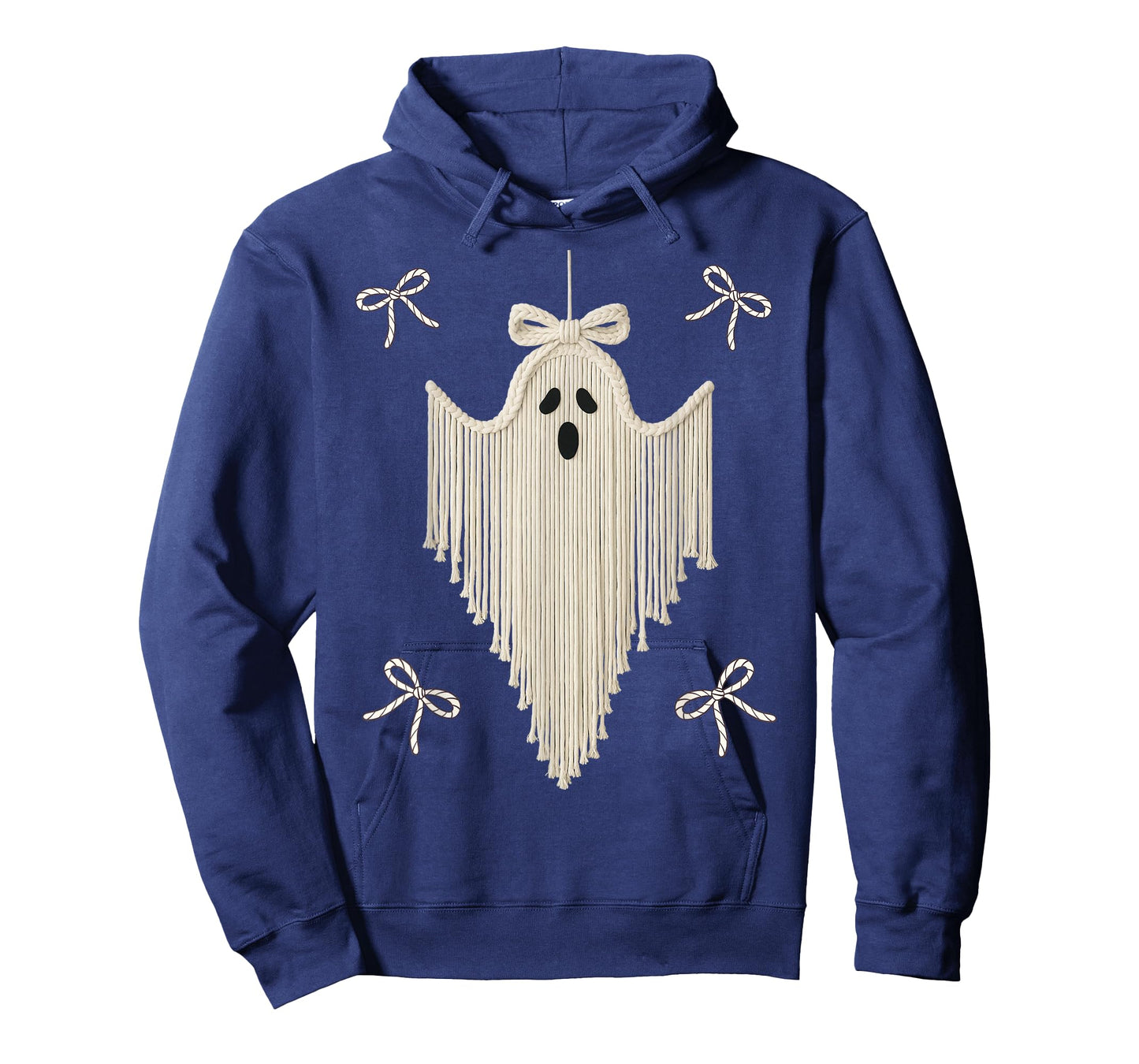 Girly Ghost Coquette Bow Cute Boat Rope Spooky Hanging Ghost T-Shirt
