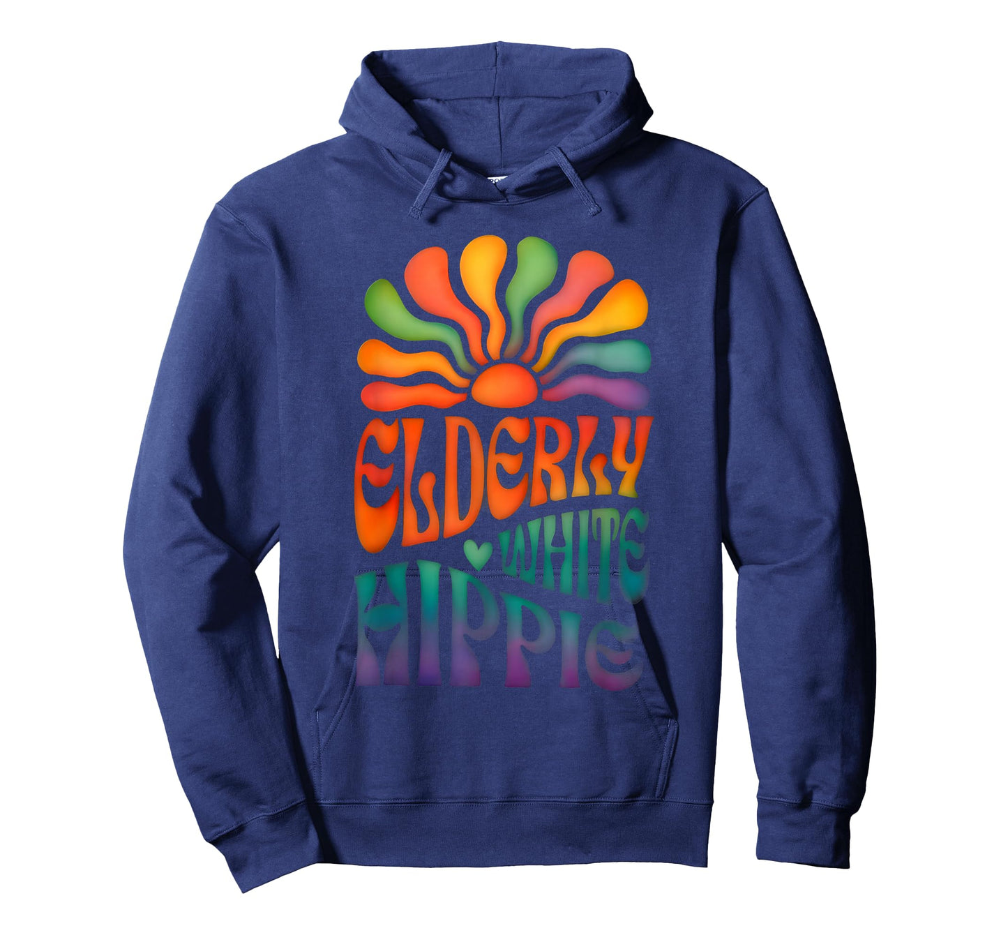 Elderly White Hippie Trending Funny Saying T-Shirt
