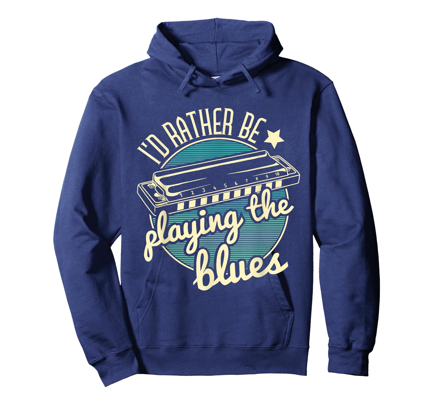 I'd Rather Be Playing The Blues Harmonica Player Harmonicist T-Shirt