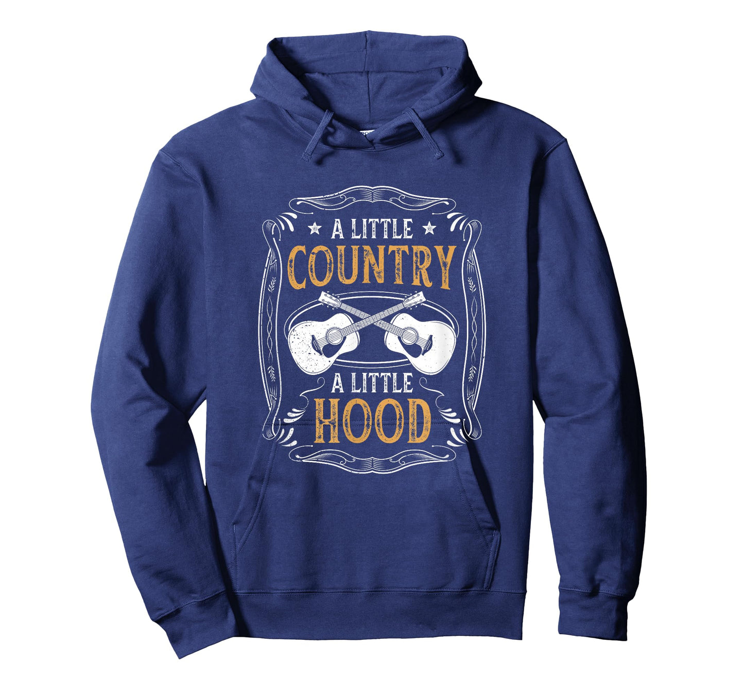 A Little Country A Little Hood Quote Cowboy Music Gift Lover T-Shirt
