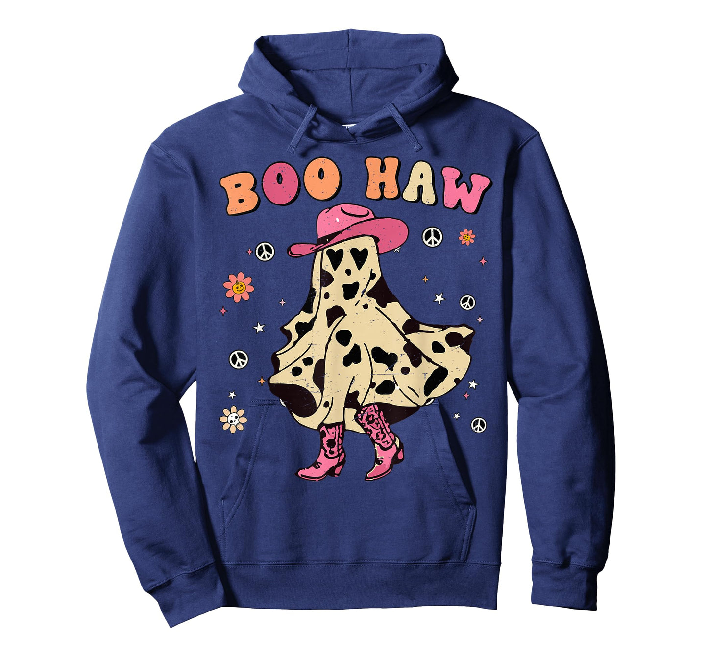 Girl Boo-Haw Cute Ghost Cowgirl Halloween Costume Toddler T-Shirt