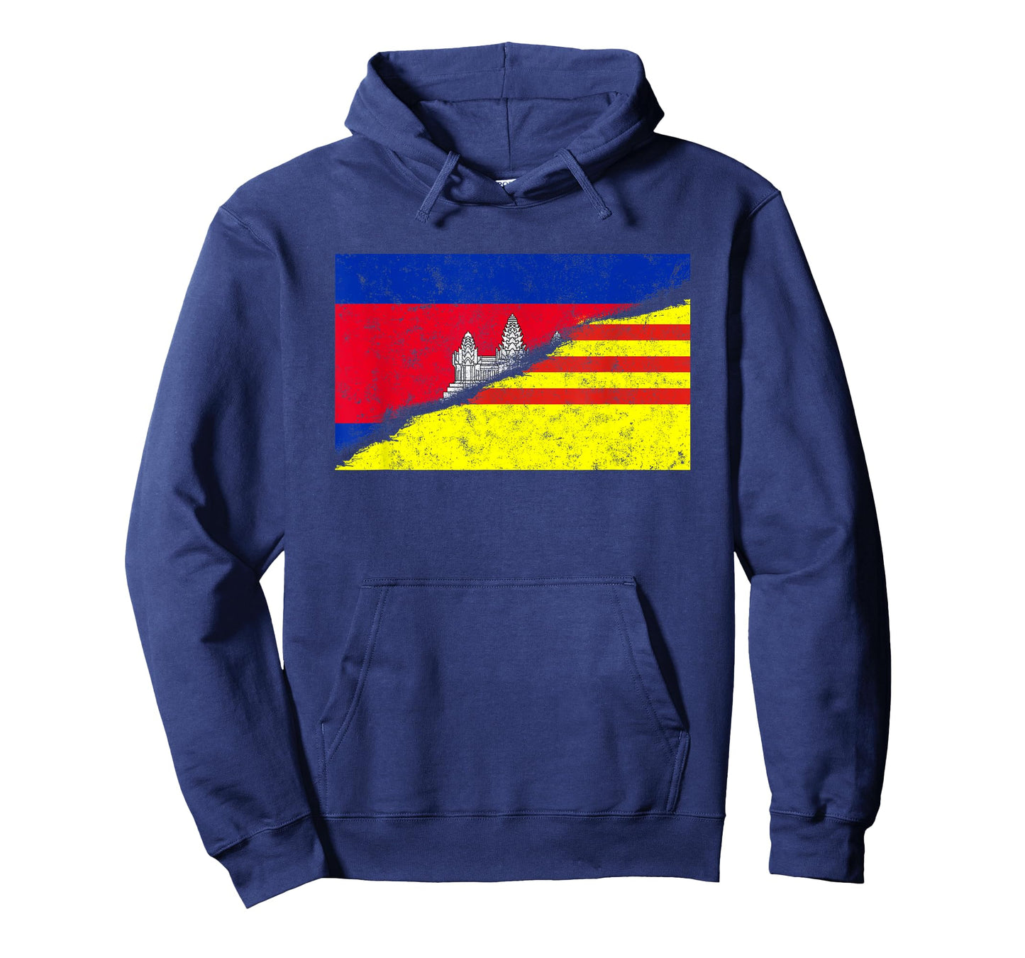 Cambodia Khmer Cambodian Vietnam Vietnamese Mixed DNA Flag T-Shirt