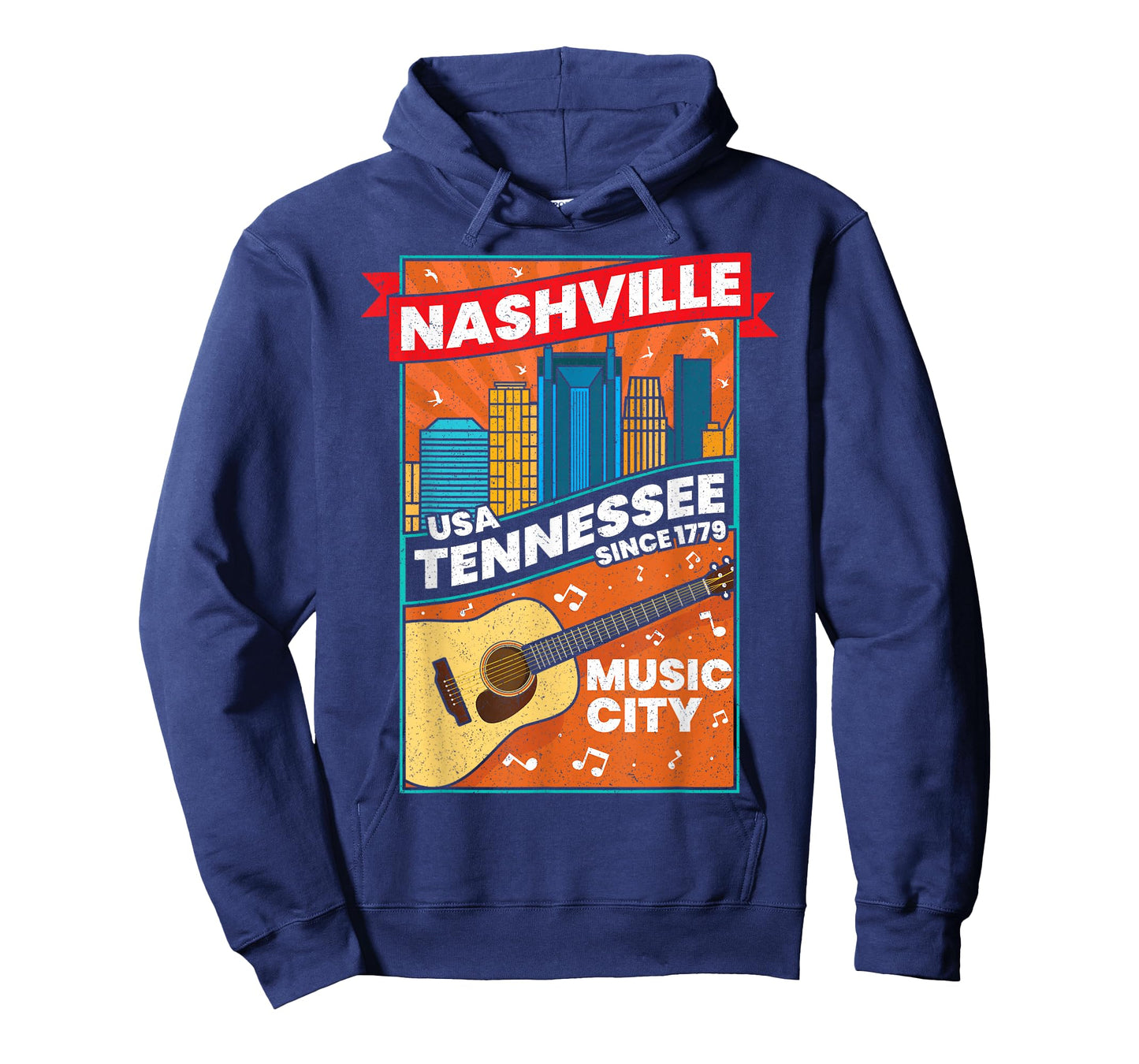 Nashville Tennessee USA Music City Guitar Musician Music T-Shirt