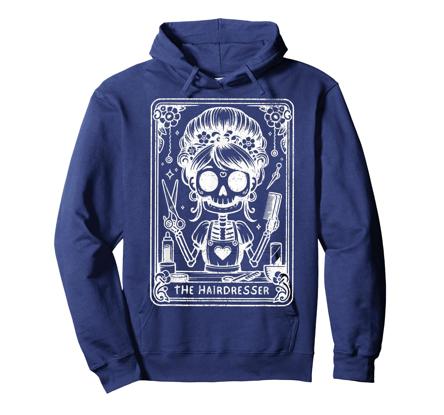 The Hairstylist Tarot Card Hairdresser Skeleton Hair Stylist T-Shirt