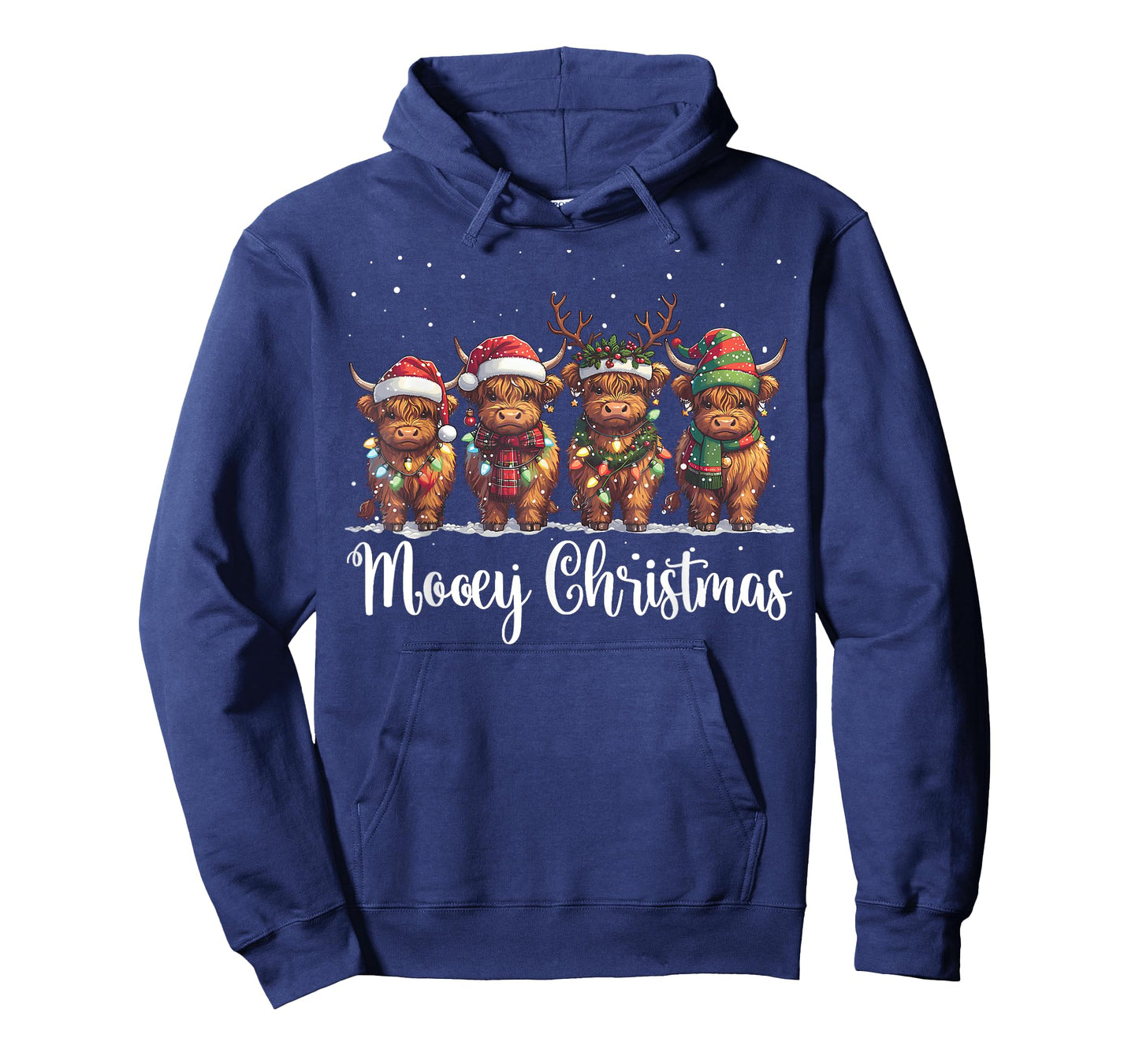 Mooey Christmas Cowgirl Xmas Funny Western Christmas Cow T-Shirt
