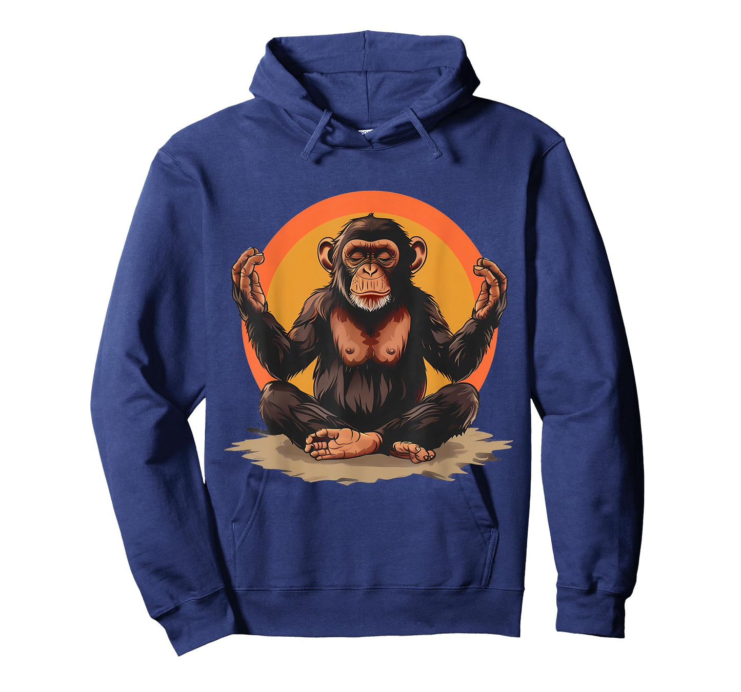 Meditation Monkey Spiritual Yoga Zen Buddha Hindu Buddhist T-Shirt