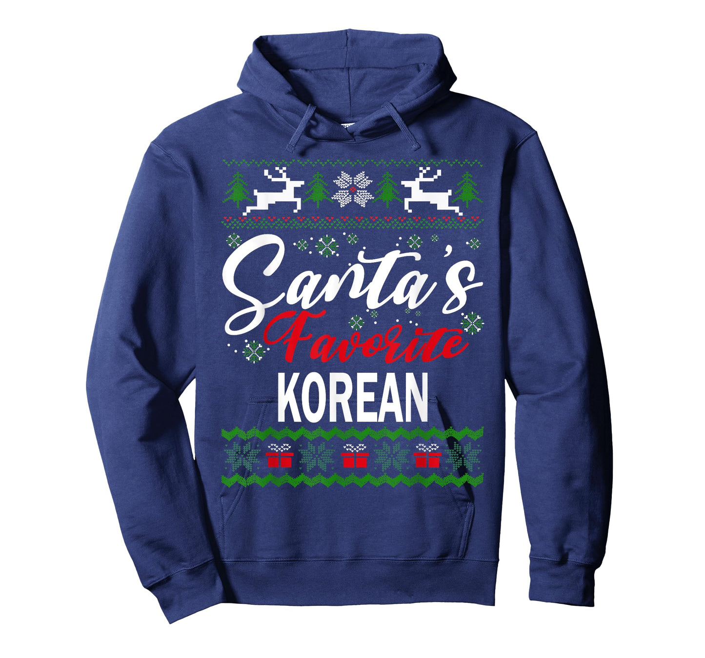 Santas Favorite Korean South Korea Christmas Ugly Sweater T-Shirt