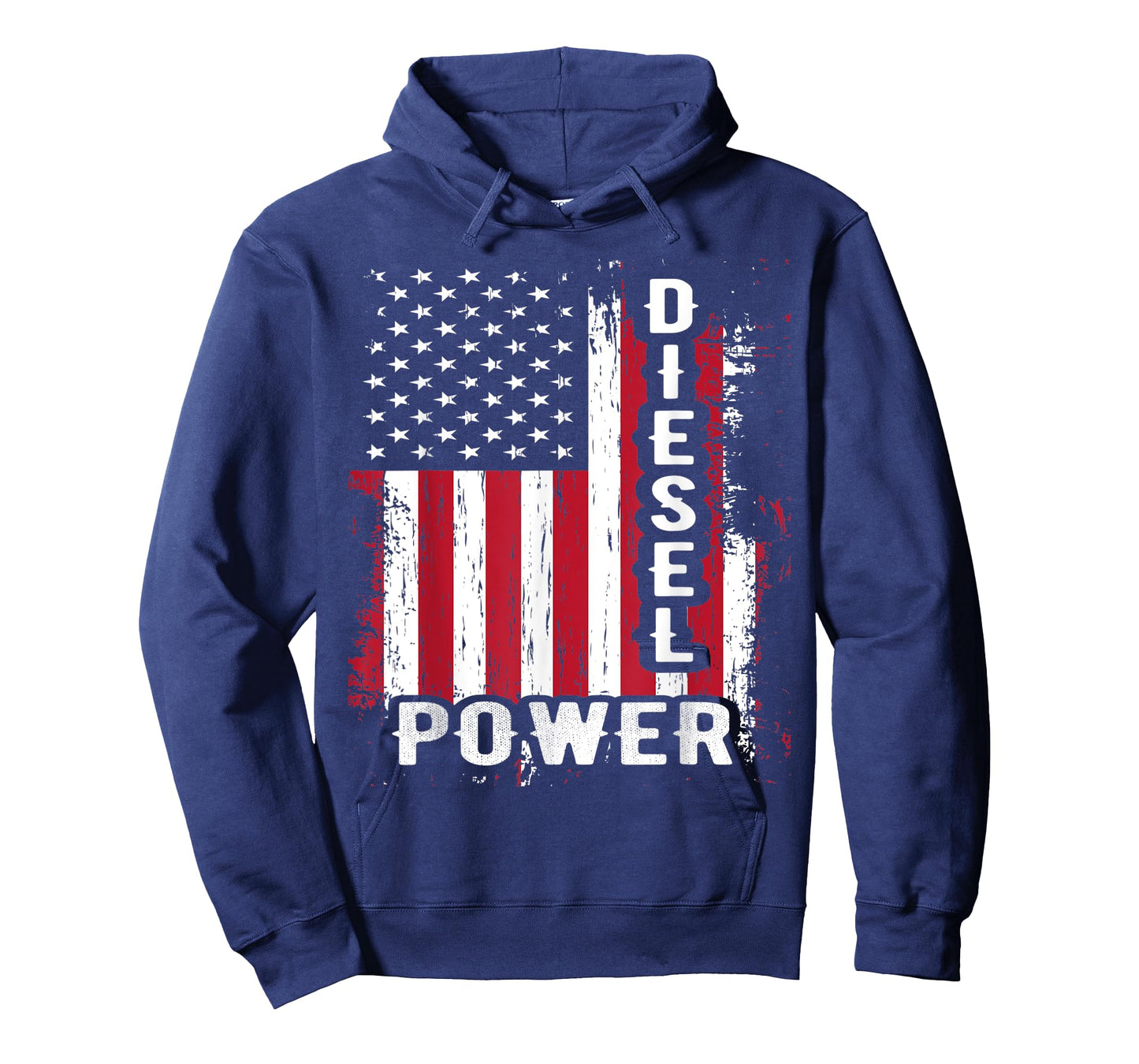 Patriotic American Flag Diesel Mechanic Diesel Power Flag Women Kids Men T-Shirt