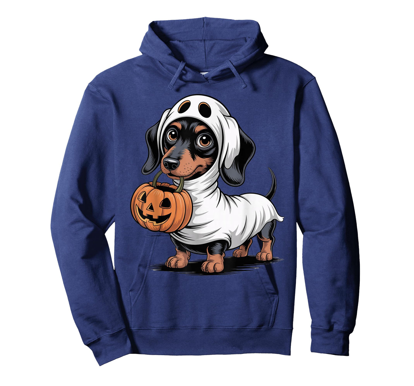 Cute Dachshund Ghost Pumpkin Sausage Dog Halloween Costume T-Shirt