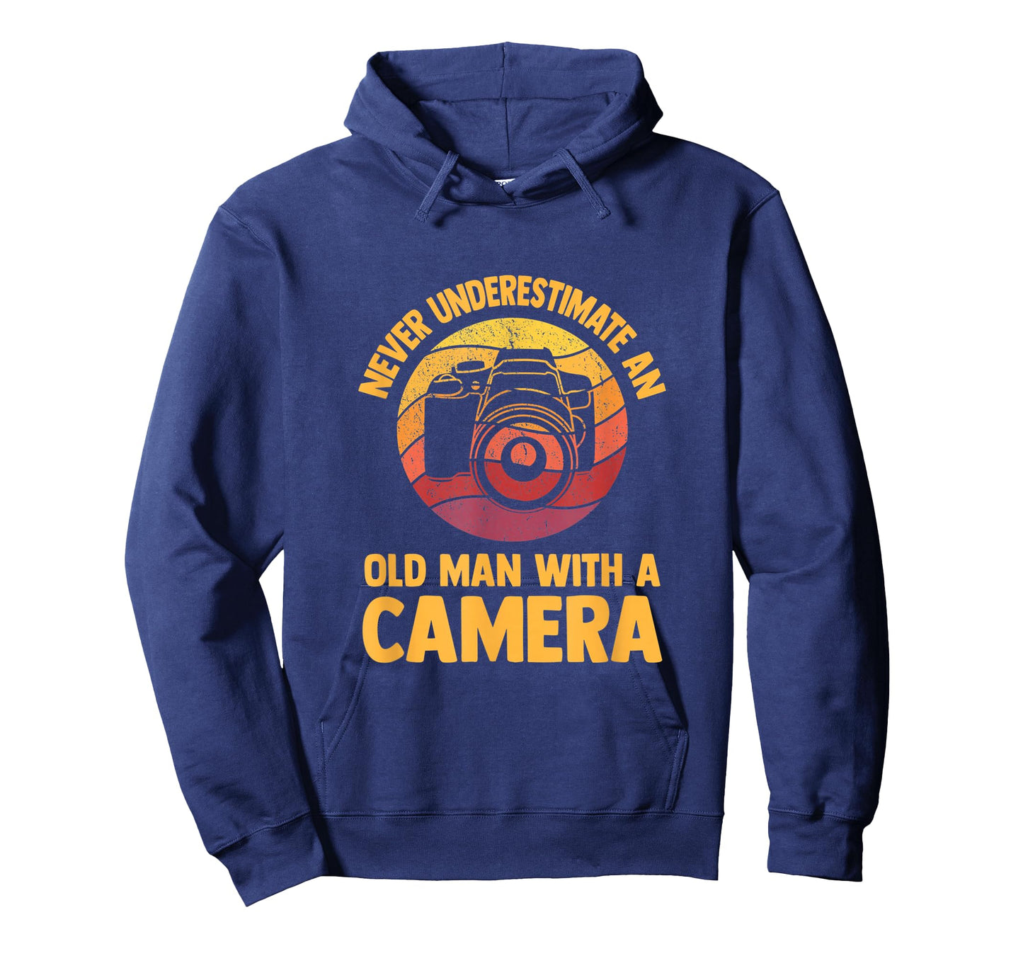 Never Underestimate an Old Man with A Camera Photography T-Shirt