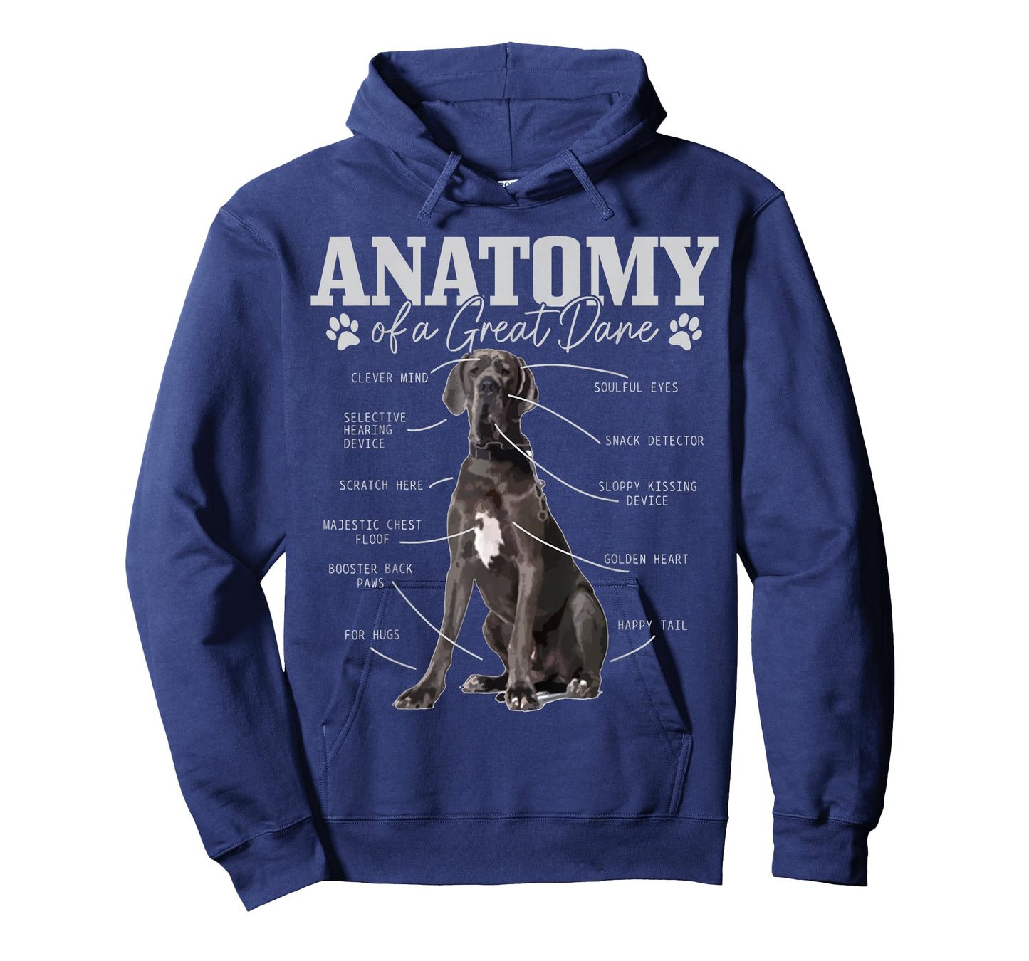 Anatomy of A Great Dane Funny Cute Dog Mom Dad T-Shirt