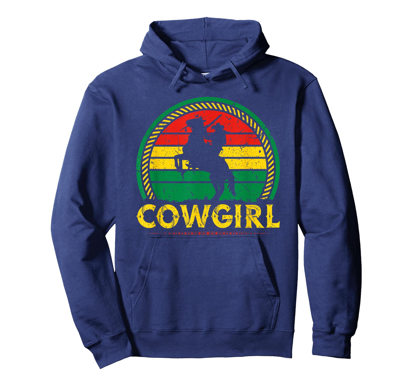 African American Cowgirl Sunset Bucking Horse Country T-Shirt
