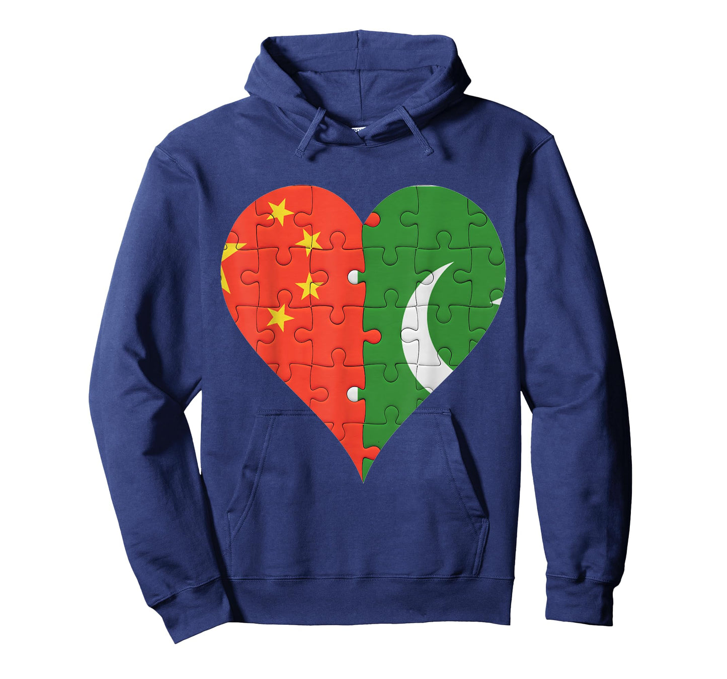 Chinese Pakistani Flag Heart T-Shirt