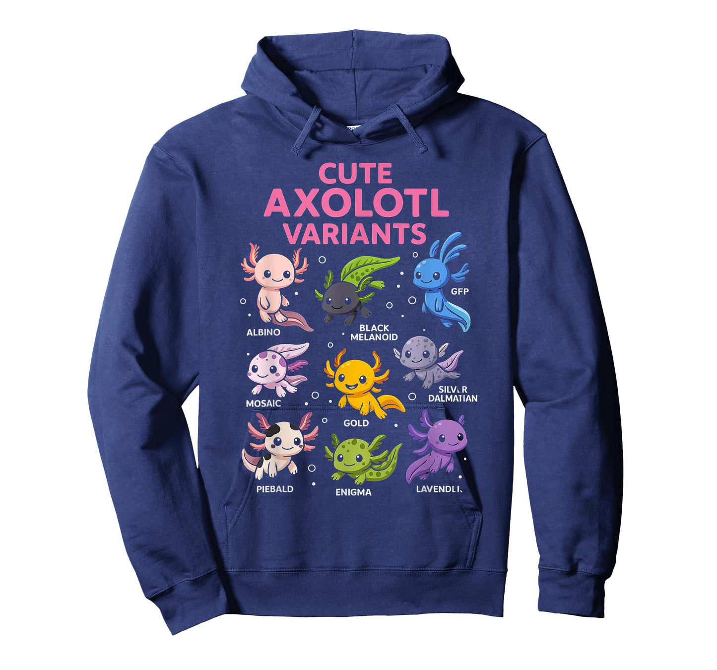 Cute Axolotl Variants Design for Animal Lovers Kids T-Shirt