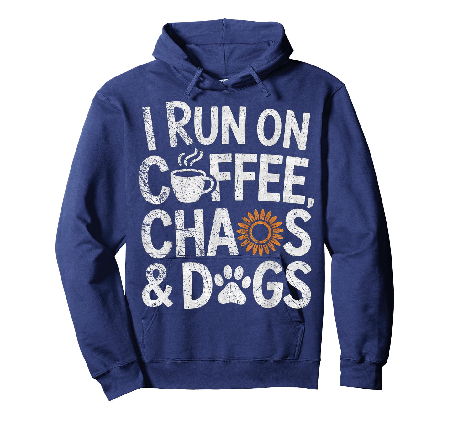 I Run On Coffee Chaos and Dogs Funny Puppy Dog Lover T-Shirt