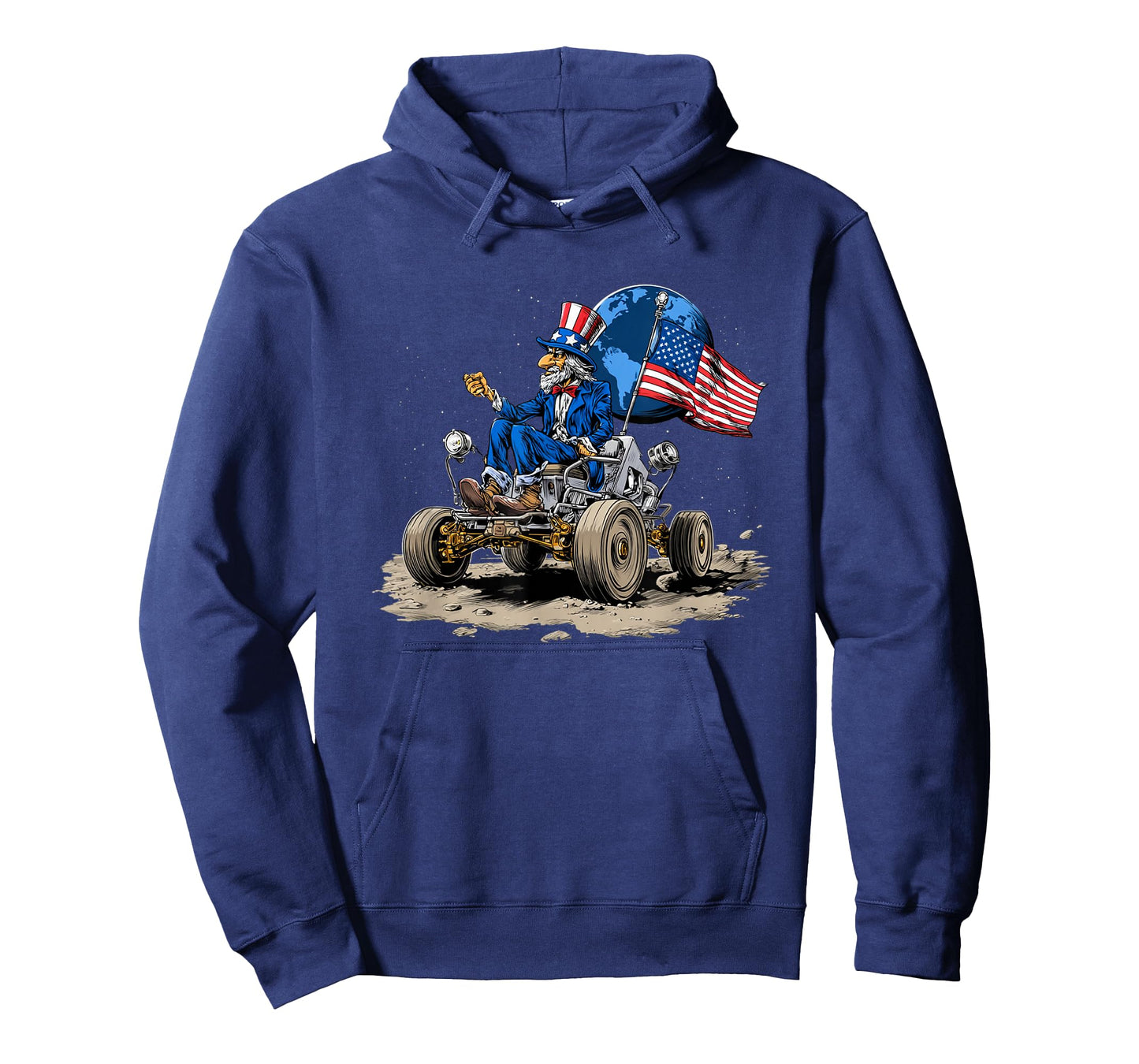 Funny Moon Rover with Patriotic US Colors for Boys and Girls T-Shirt