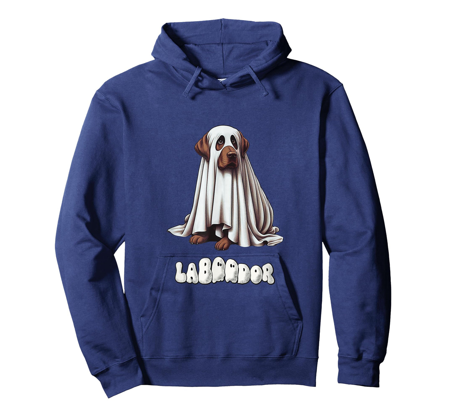 Chocolate Labrador Halloween Ghost, LaBOOdor, Brown Lab Mom T-Shirt