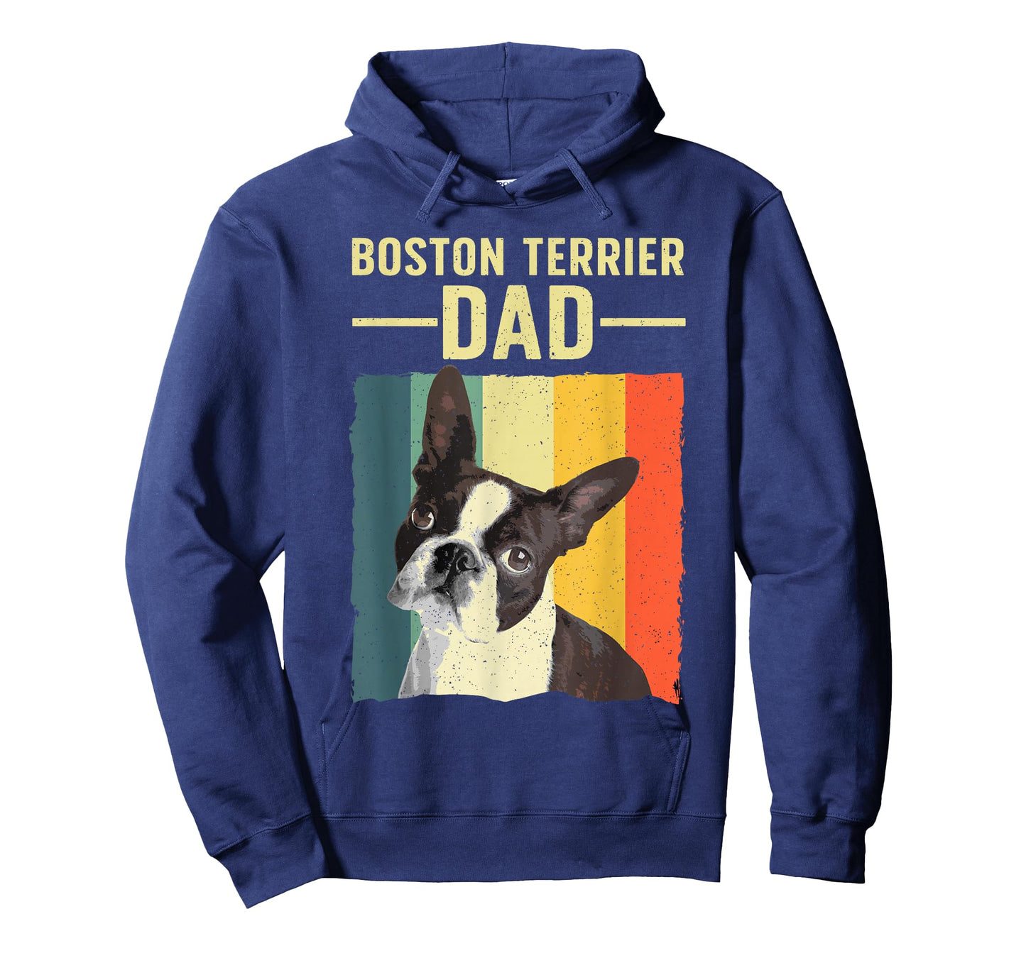 Cool Boston Terrier Art For Men Dad Boston Terrier Dog Lover T-Shirt