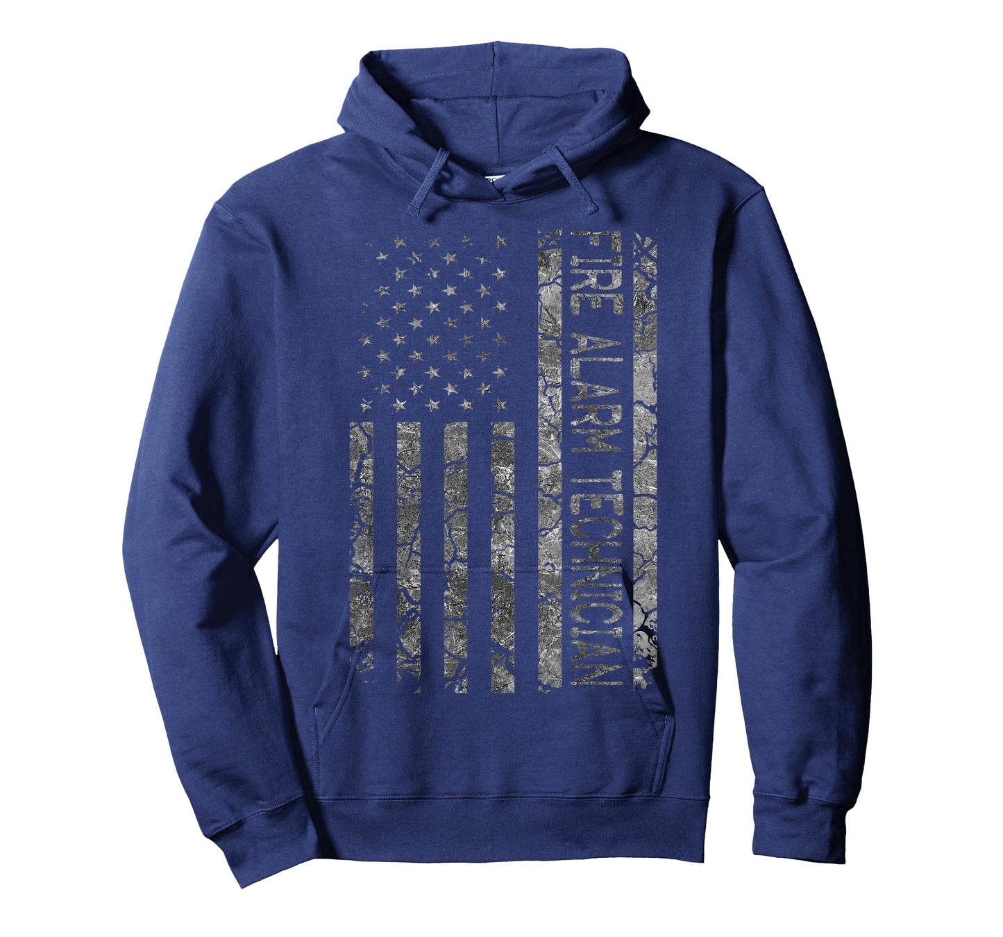 Funny Job Title Worker American Flag Fire Alarm Technician T-Shirt