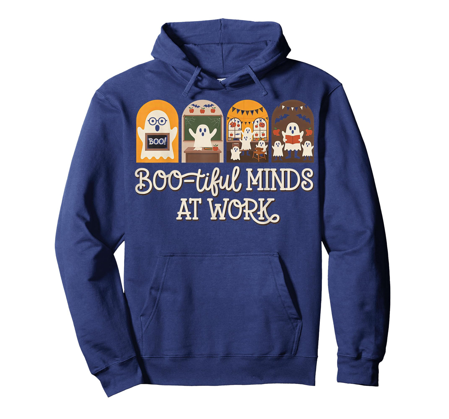 Cute Halloween Ghost Student Boo-Tiful Minds at Work T-Shirt