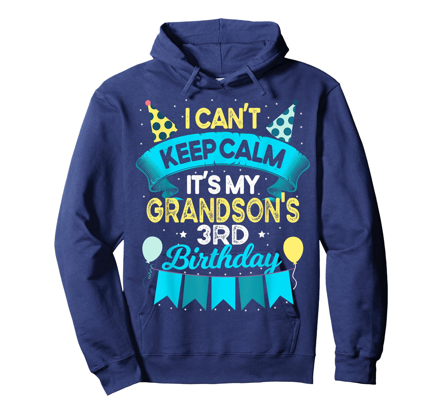 3 Years Old Grandson Gift It's My Grandson 3rd Birthday T-Shirt