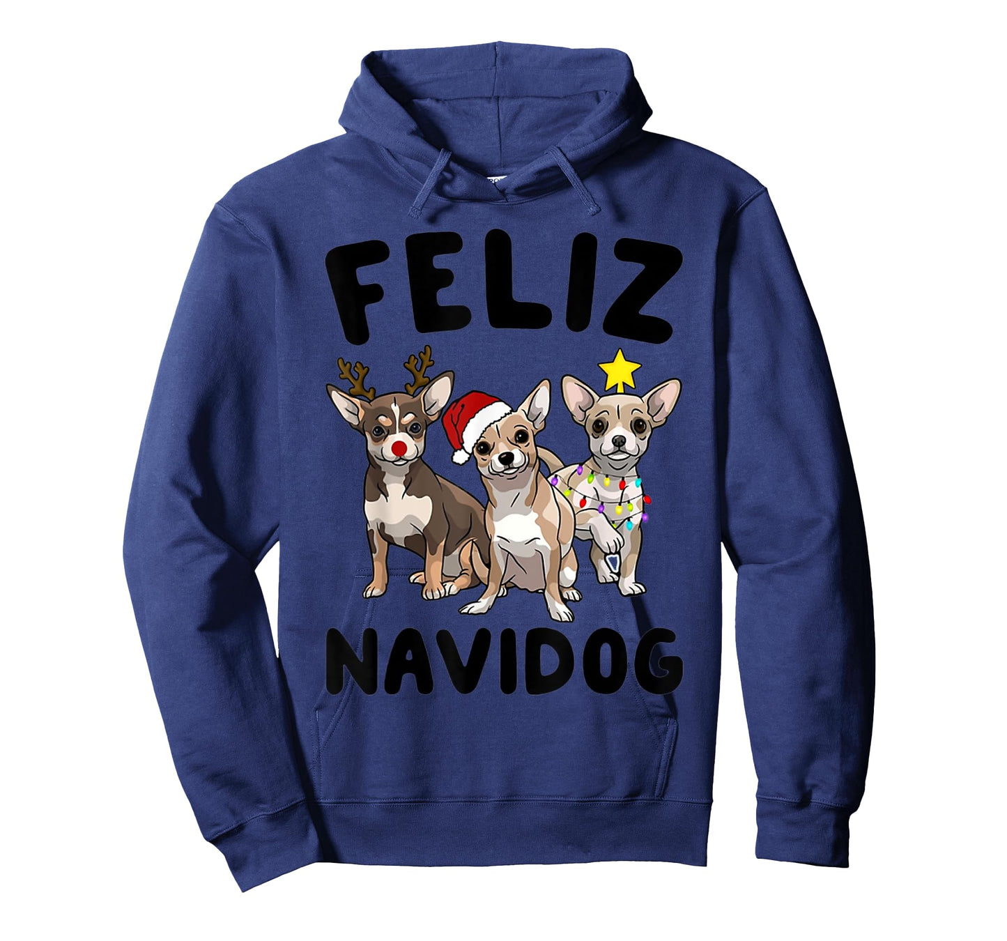 Funny Feliz Navidog Chihuahua dog lover gift Christmas Men Women Kids T-Shirt