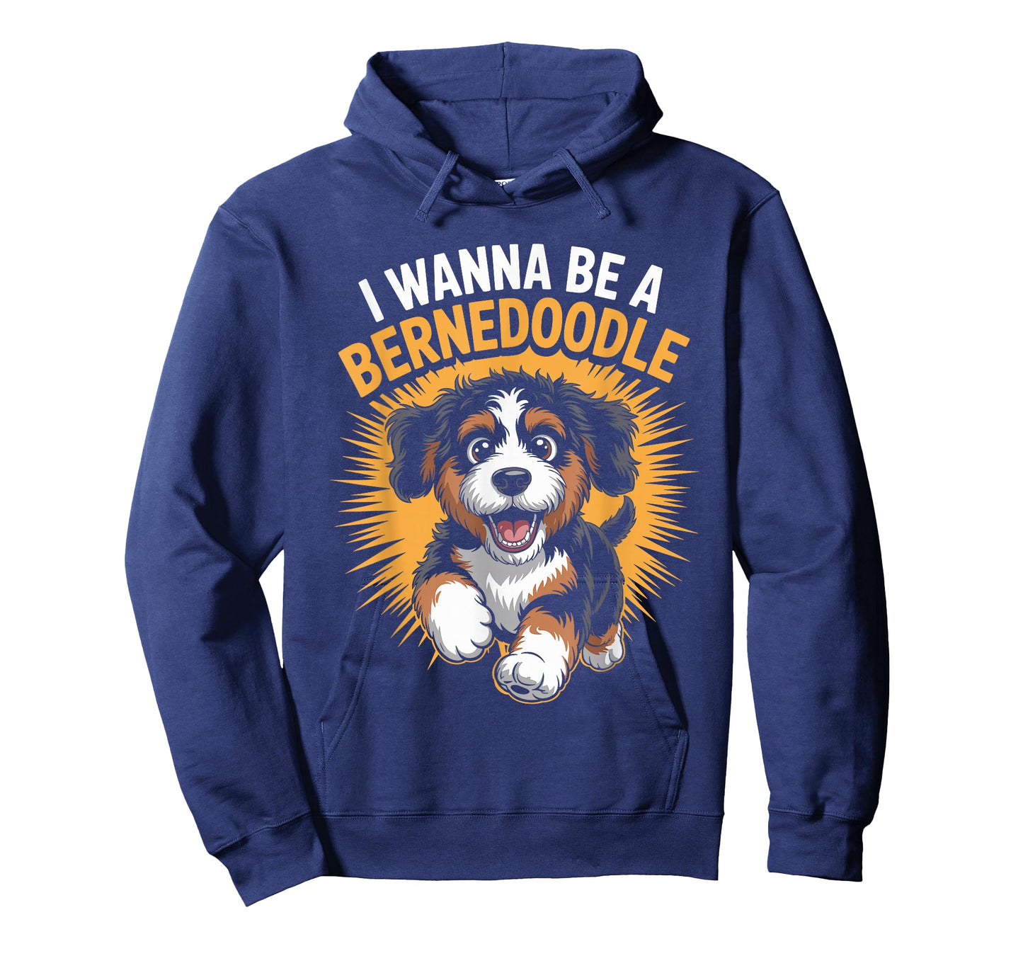 I Wanna Be A Bernedoodle Funny Cute Pet Dog Lover Cartoon T-Shirt