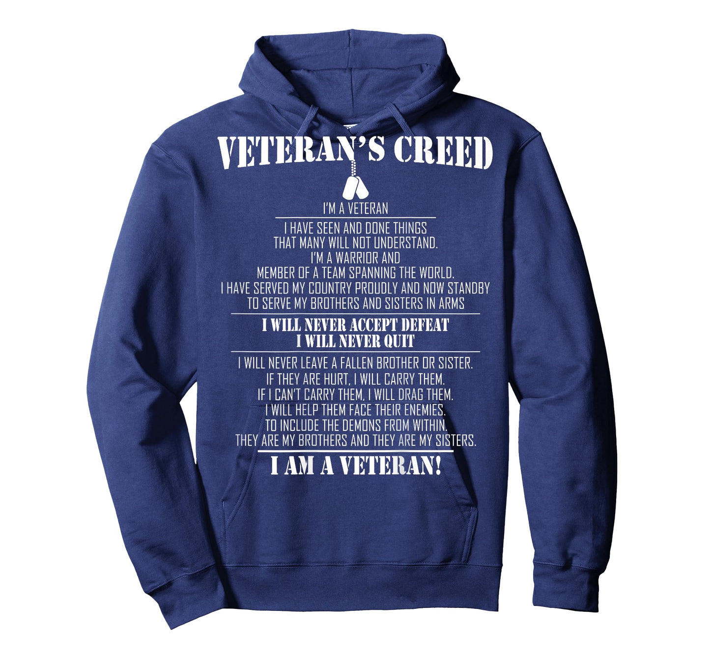 Veteran's creed I'm a veteran T-Shirt