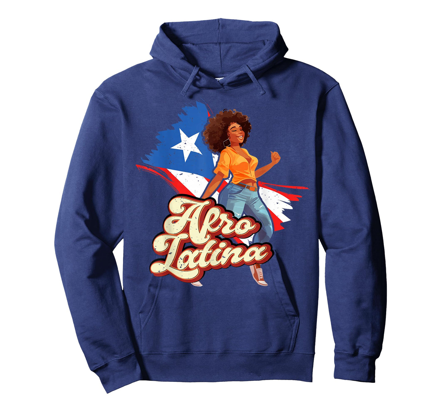 Puerto Rico Afro Latina boricua woman flag dancing caribbean T-Shirt