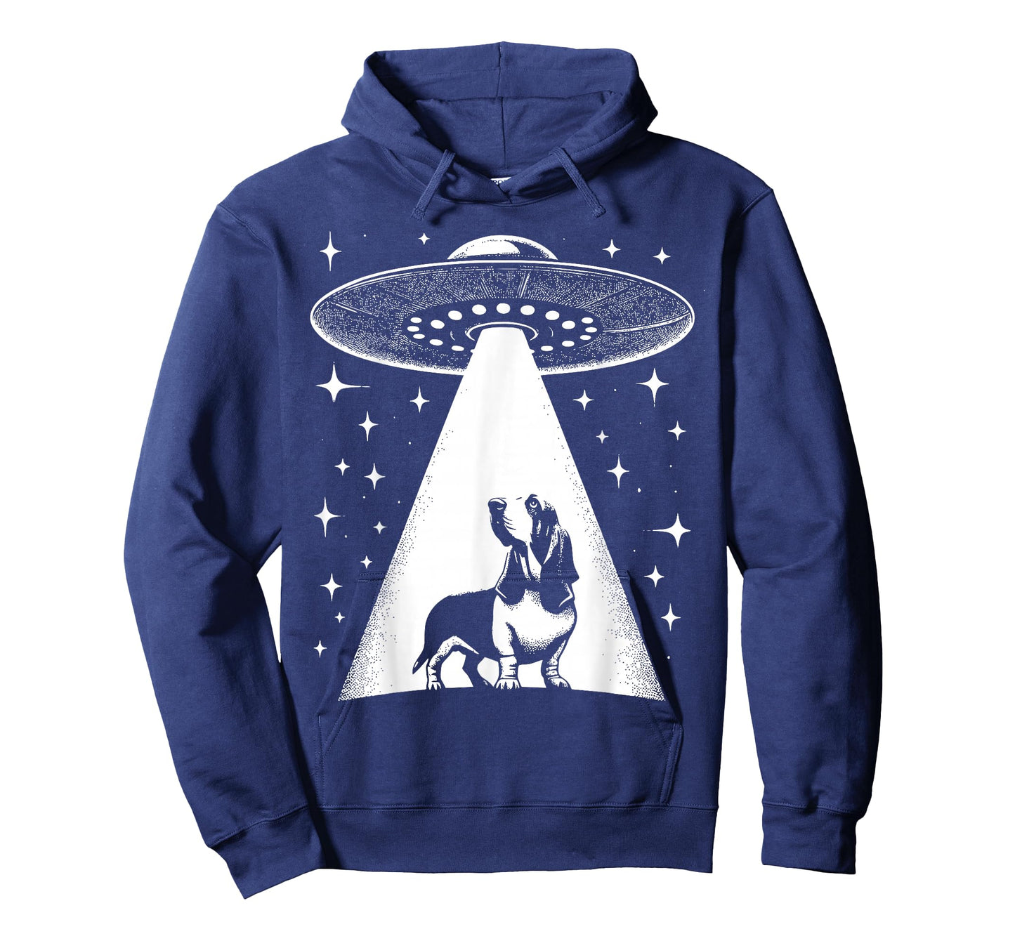 Basset Hound Mom Dad Dog - Funny Alien UFO T-Shirt
