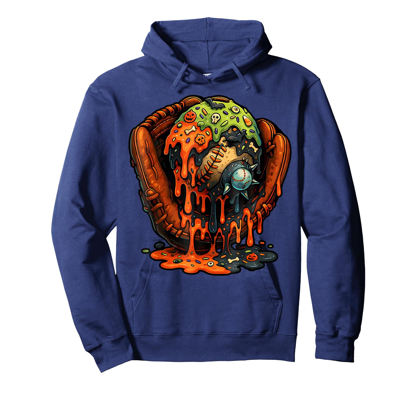 Baseball Glove Halloween Ice Cream Drip Men Boys Kids T-Shirt