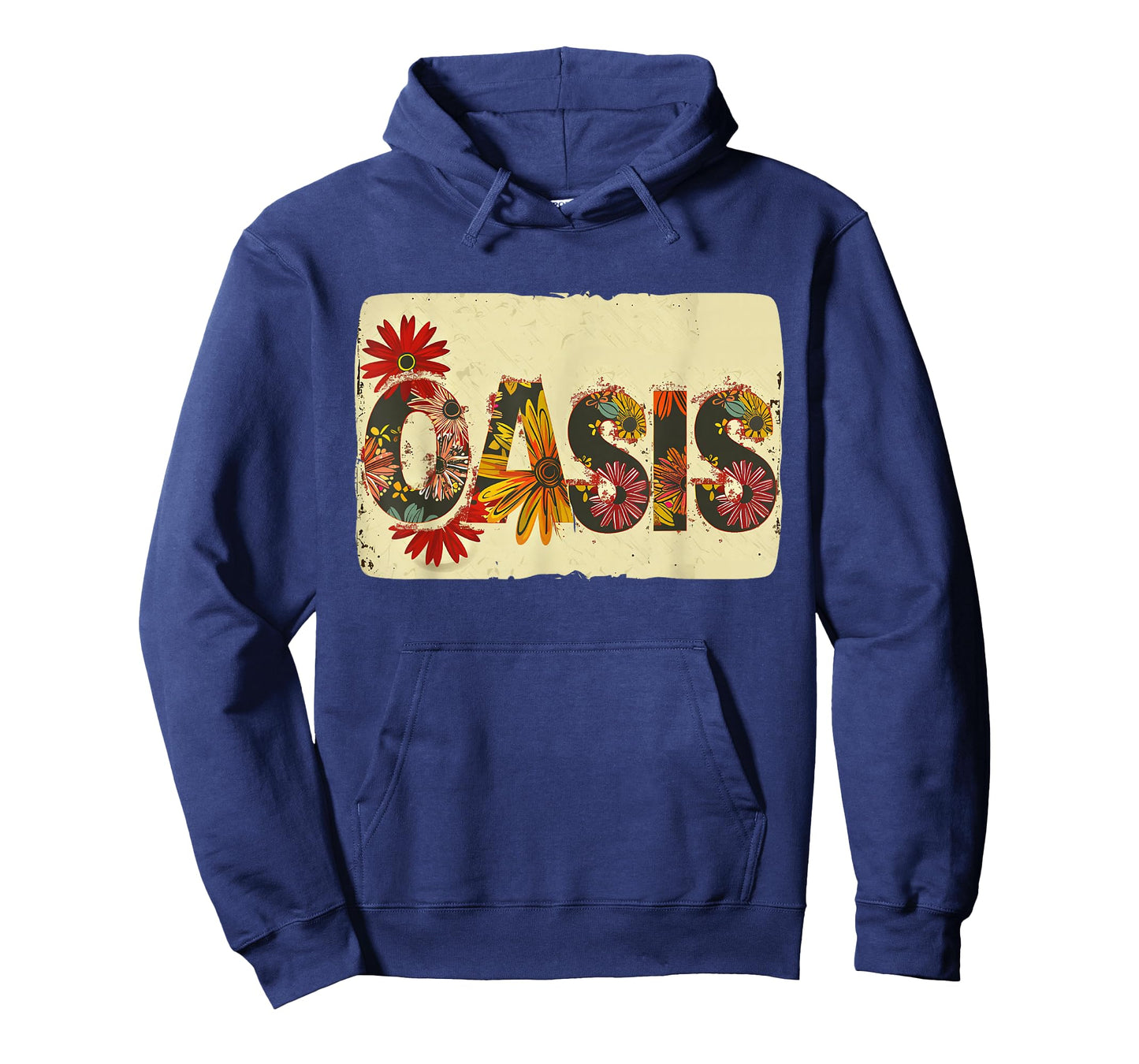 Colorful Oasis Statement with Flowers T-Shirt