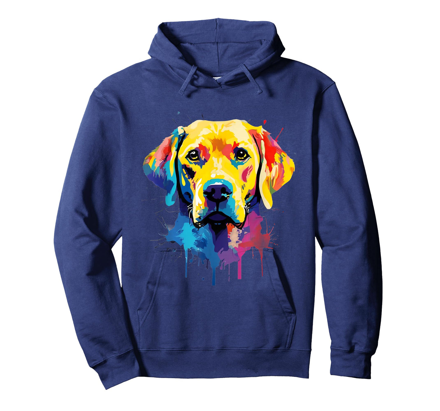 Colourful Labrador Yellow Golden Lab Retriever Splash Paint T-Shirt