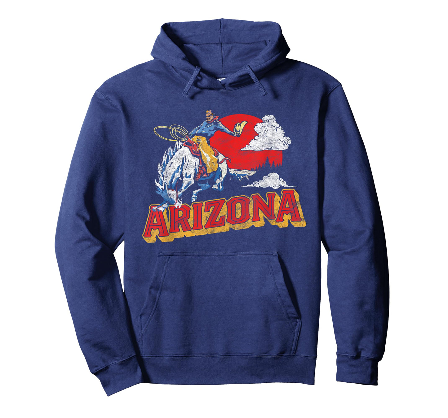 Arizona Retro Bronco Riding Cowboy Vintage Graphic T-Shirt