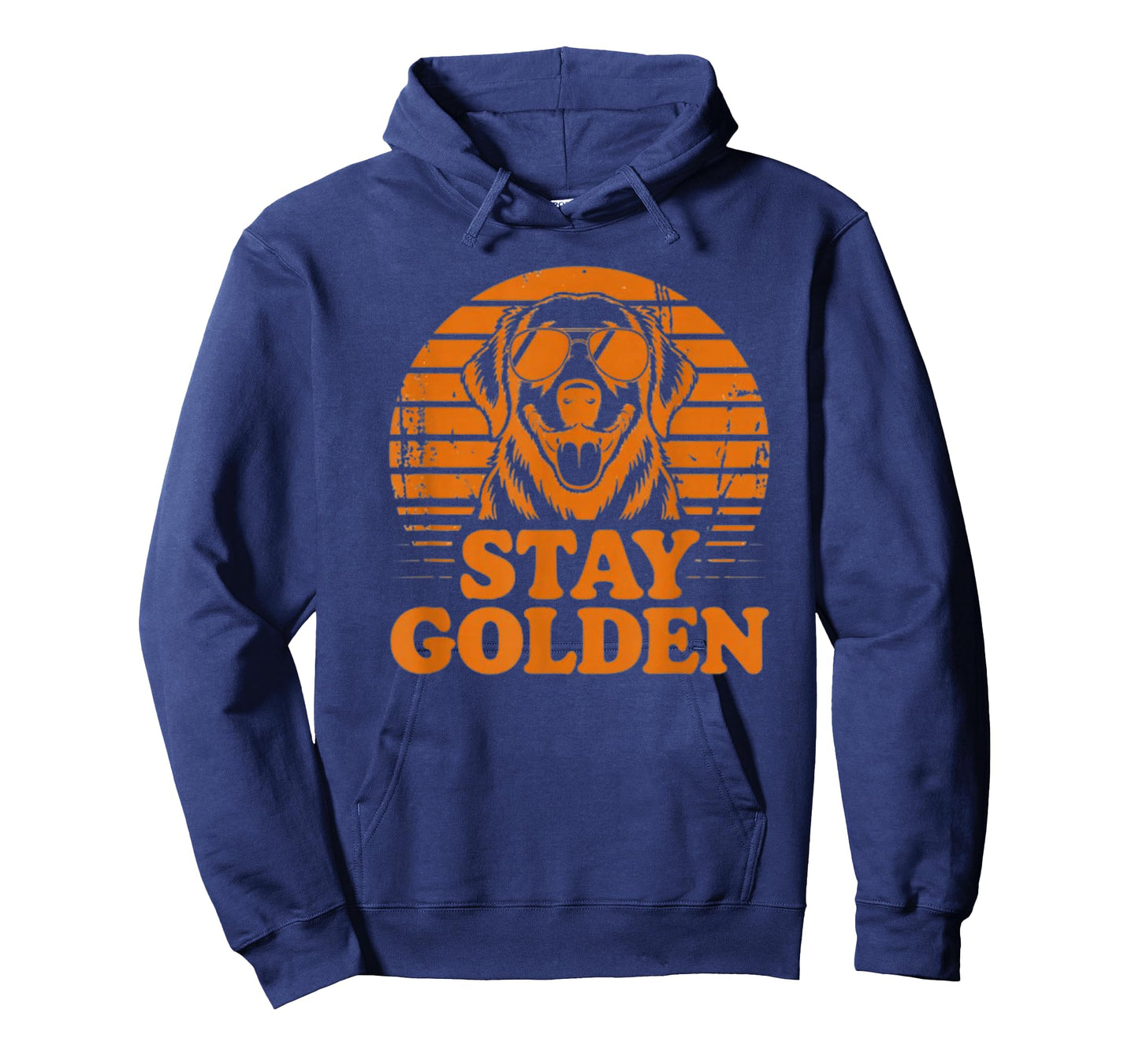 Stay Golden Dog Sunglasses Funny Retro Design T-Shirt