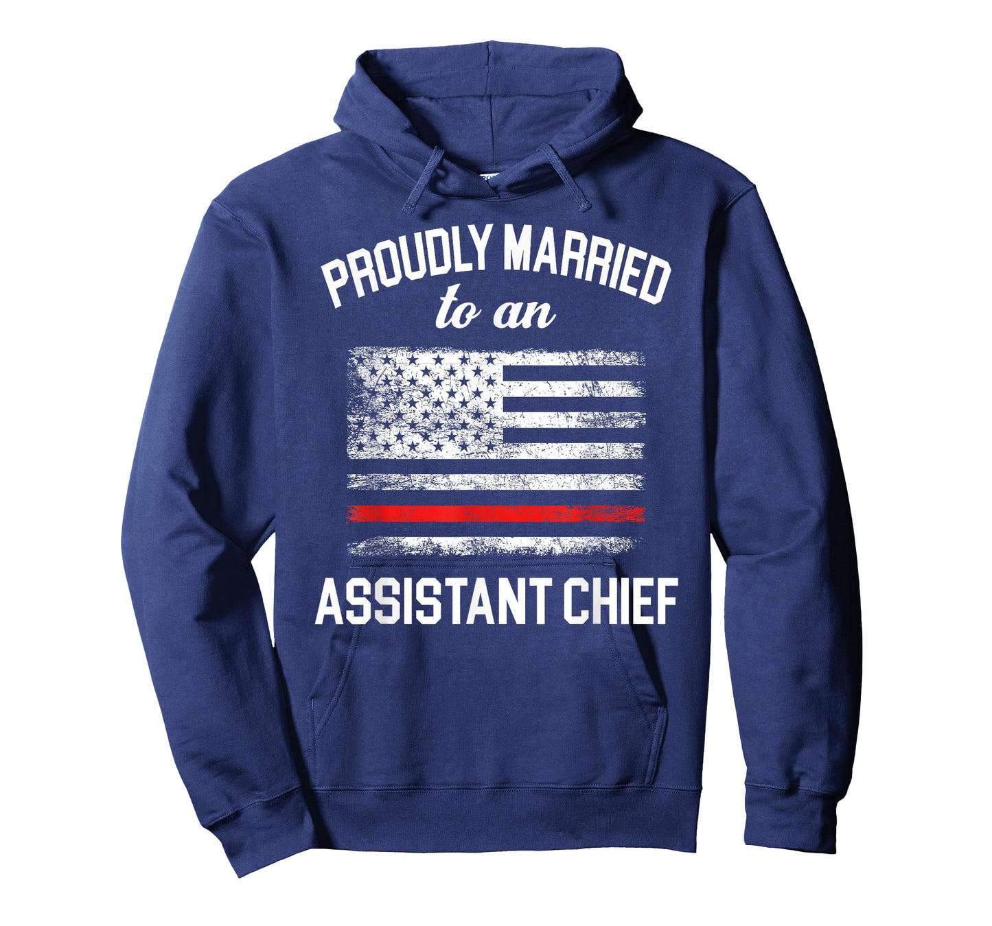Assistant Fire Chief Wife Husband - Proudly Married T-Shirt