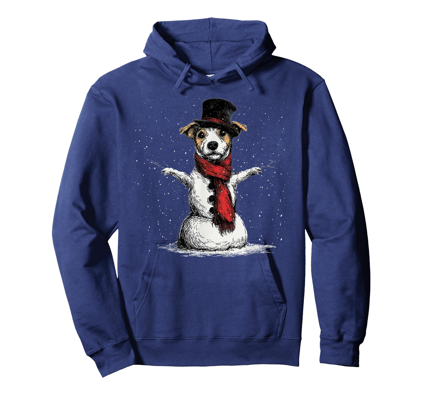 Funny Jack Russell Dog Christmas Snowman Xmas Pajama T-Shirt