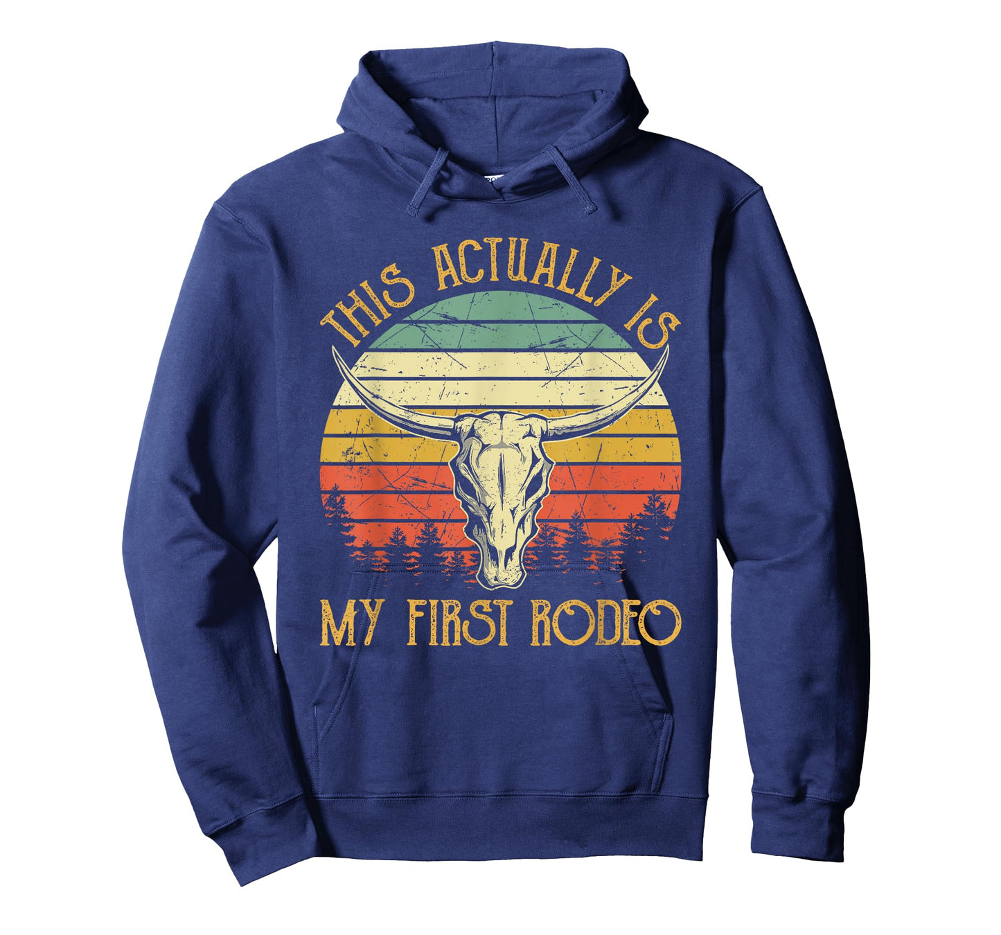 This Actually Is My First Rodeo Country Western Bull Skull T-Shirt
