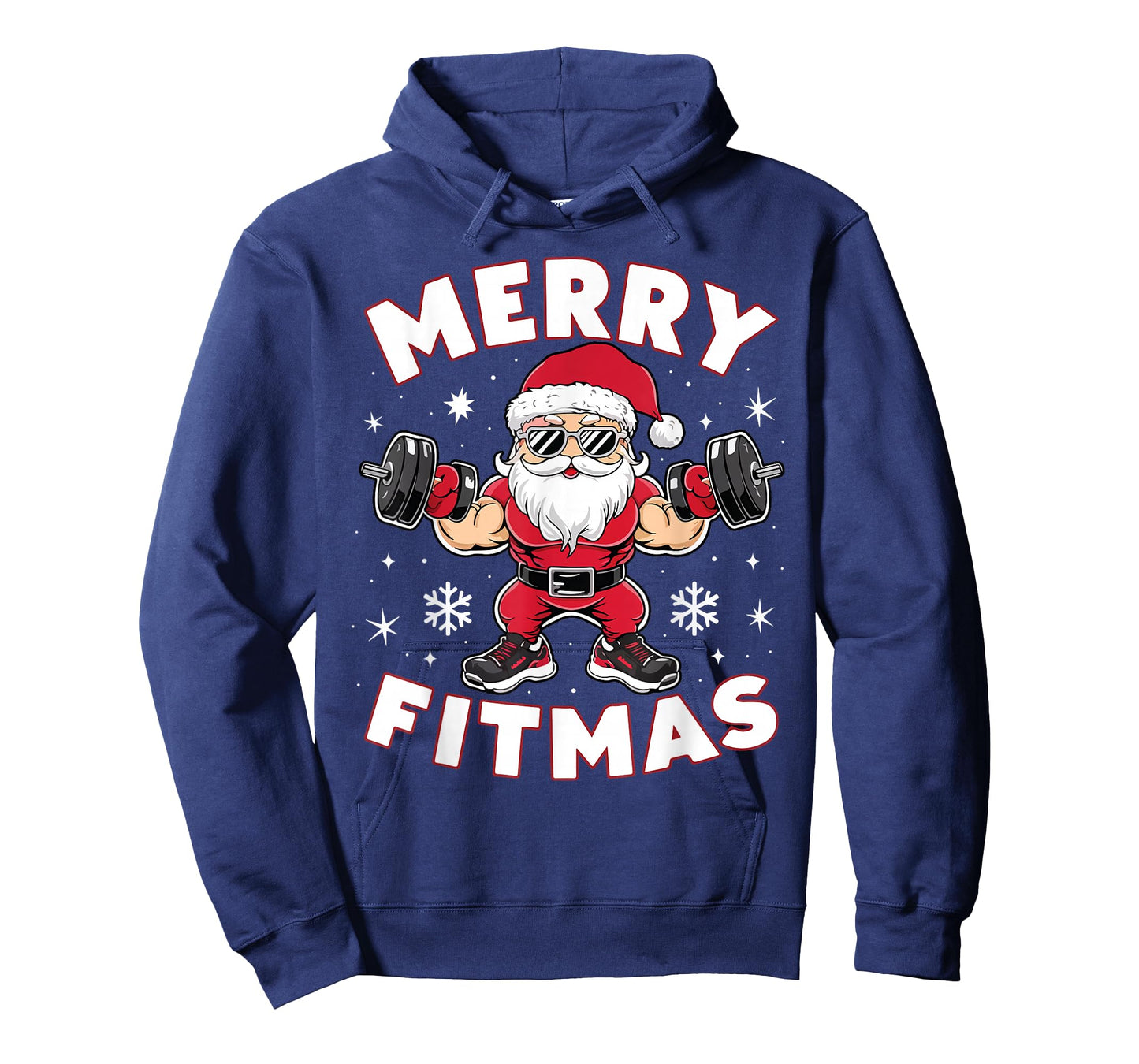 Christmas Santa Xmas Fitness Ugly Christmas Merry Fitmas T-Shirt