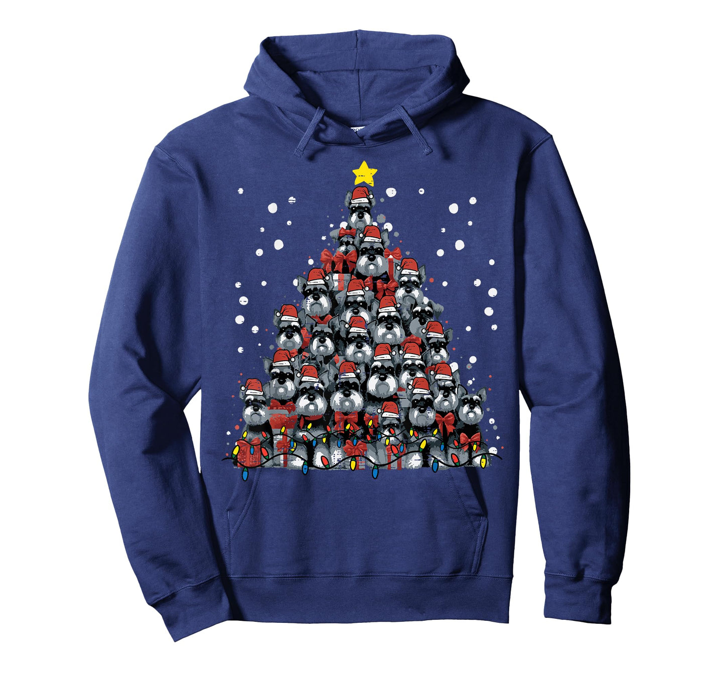 Schnauzer Dog Christmas Tree Xmas Men Women Boys Girls Kids T-Shirt