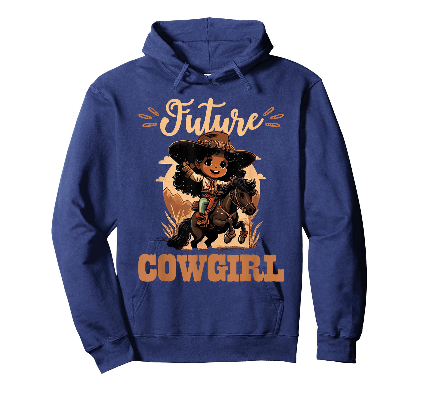 Future Cowgirl Toddler, African American Rodeo Girl Kids T-Shirt