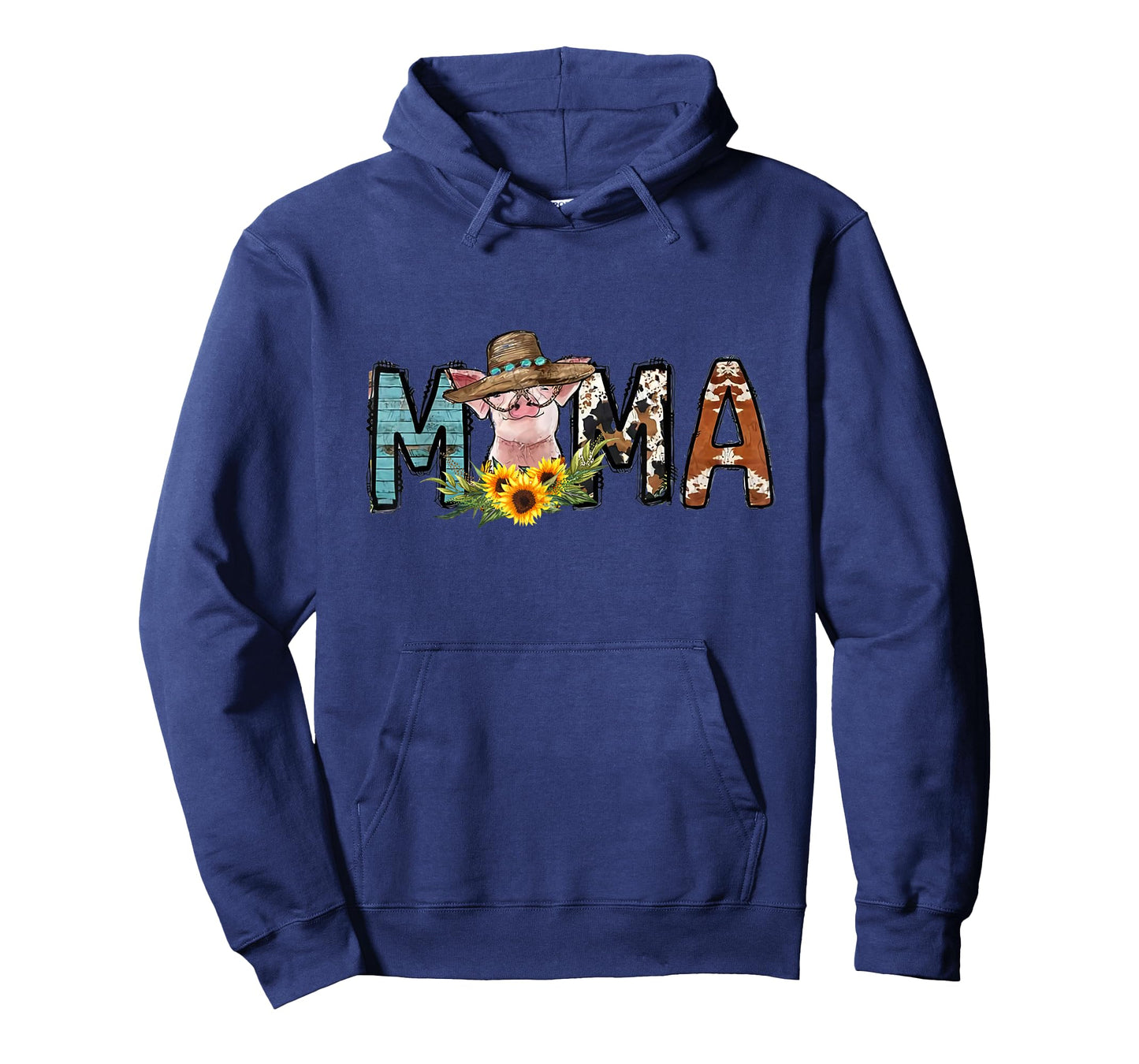 Pig Mama Pig Mom Sunflower Country Farm Life Cowhide T-Shirt