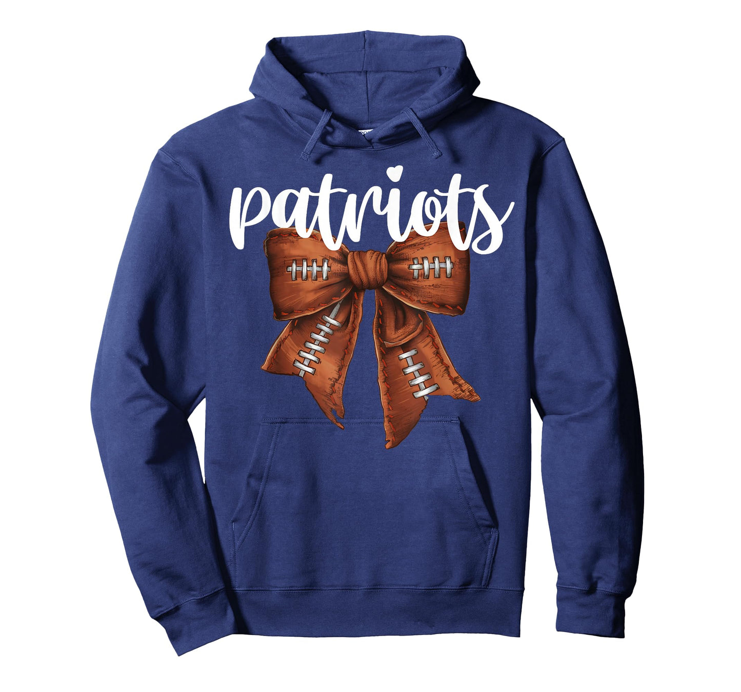 Patriots Football Bow School Spirit Team Mascot Game Night T-Shirt